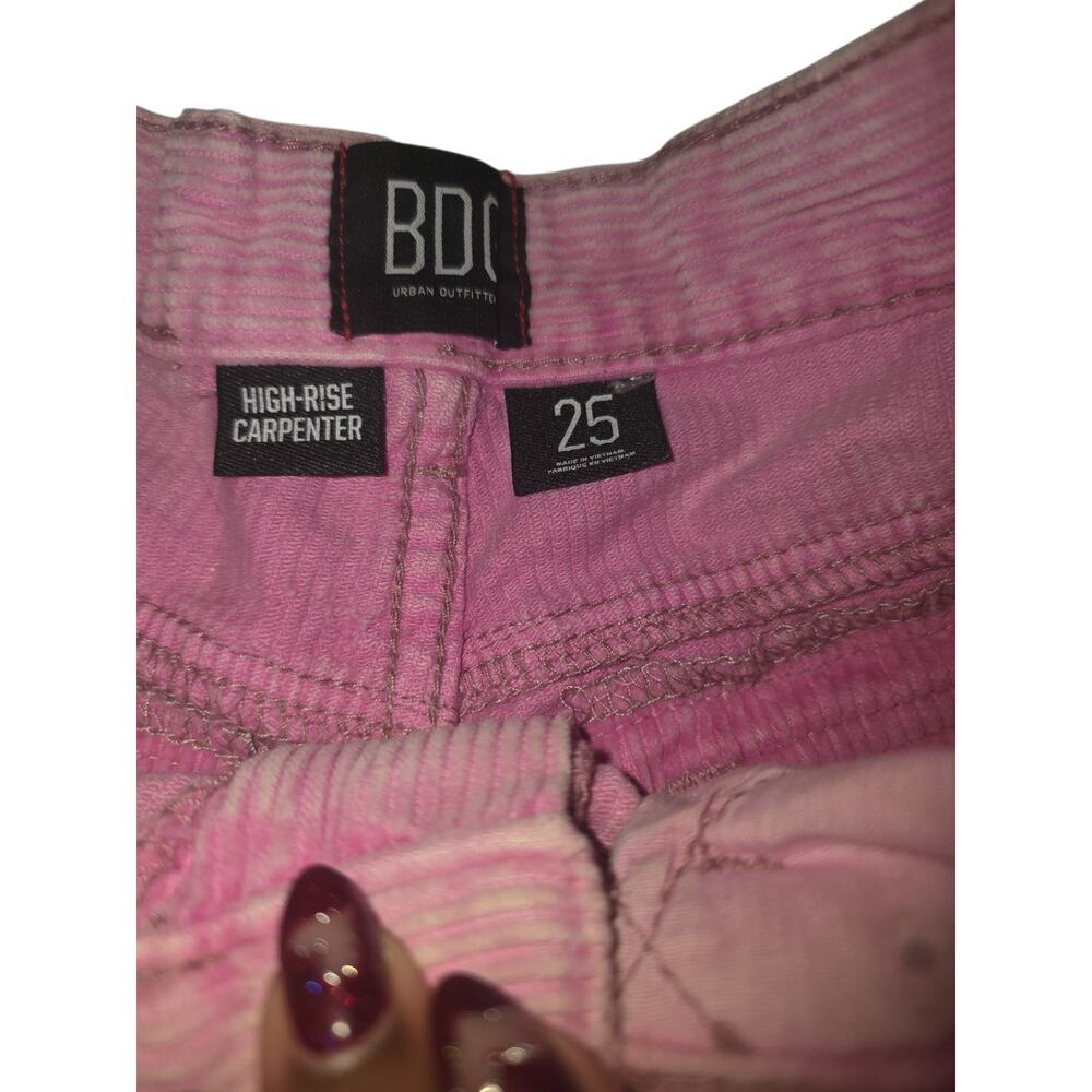 BDG High-rise Size 25 Pink Jean Shorts - Picture 4 of 5